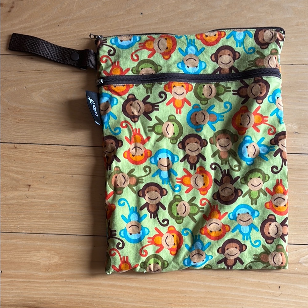14inch Waterproof Wet Bag, Washable, Reusable Bag with External Zip Pocket